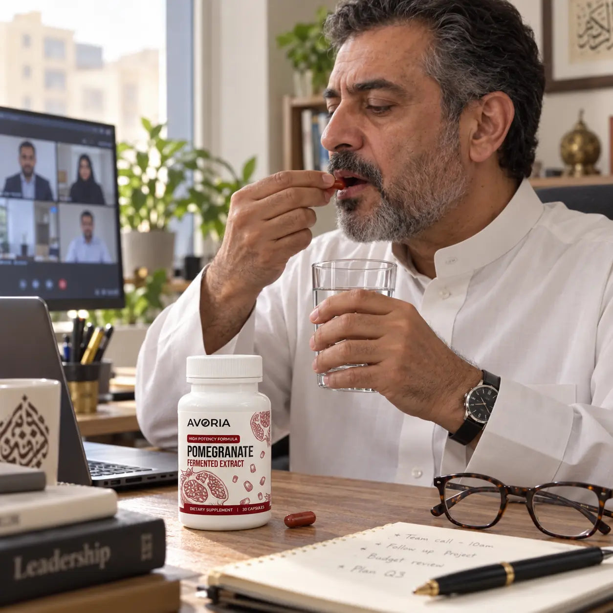 Ordinary home-office routine