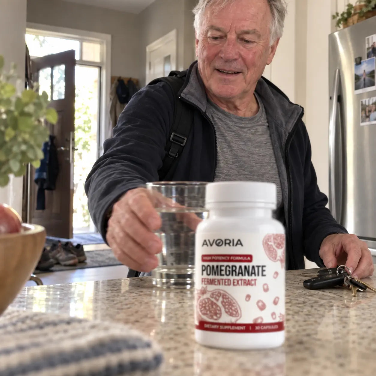 Customer maintaining an active home routine