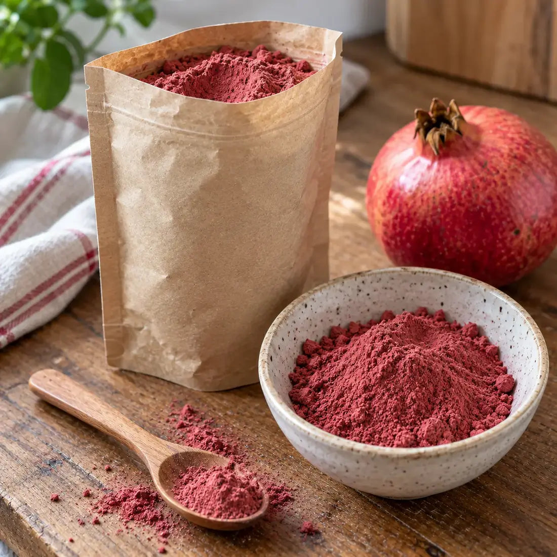 Pomegranate fruit powder